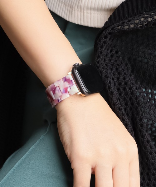 Urban Coral（アーバンコーラル）の「Apple Watch Band / アップルウォッチ バンド マーブルキャンディー / Urban Coral（デジタル腕時計・レディース・ホワイト系その他/ブラウン系その他/ブルー系その他/ラベンダー/ピンク系その他/ピンク系その他2/レオパード/ブラウン系その他2/ブラウン系その他3/ピンク系その他4/ピンク系その他3/ホワイト系その他2/ブラック系その他/パープル系その他/ベージュ系その他/ホワイト系その他3/ピンク系その他5/ピンク系その他7/ピンク系その他6/ホワイト系その他4/ダークブラウン系/ブルー系その他2/ピンク系/ホワイト系その他5/ブラック系その他2/マルチ・40mm/44mm）」の21枚目の写真