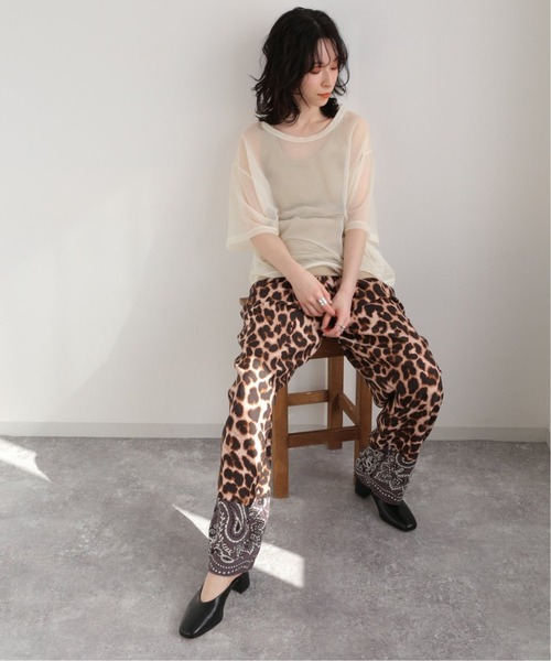 FRAMeWORK（フレームワーク）の「シアーTシャツ2◆（Tシャツ/カットソー・レディース・レンガ/ベージュ/アイボリー・FREE）」の4枚目の写真