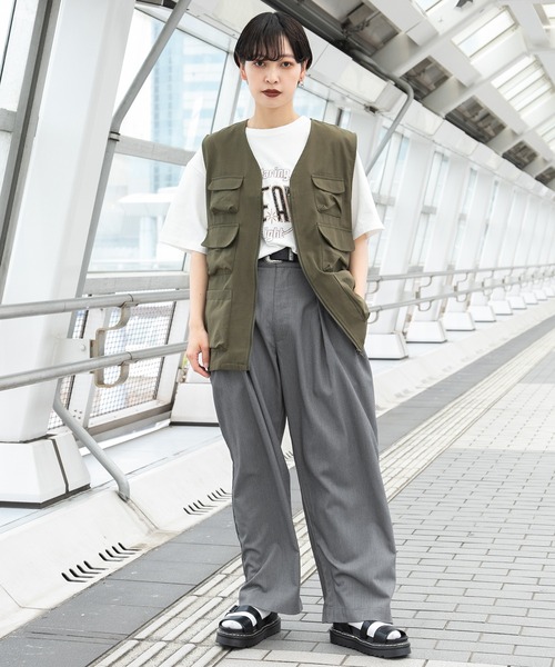 kutir(クティール)の「フィッシングベスト(ベスト・レディース・ホワイト/ブラック/カーキ・FREE)」の11枚目の写真