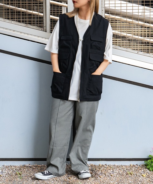 kutir(クティール)の「フィッシングベスト(ベスト・レディース・ホワイト/ブラック/カーキ・FREE)」の12枚目の写真