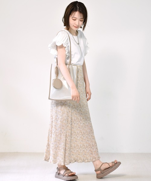 RETRO GIRL（レトロガール）の「袖切替Tee（Tシャツ/カットソー・レディース・ブラック/オフホワイト/オレンジ・FREE）」の4枚目の写真