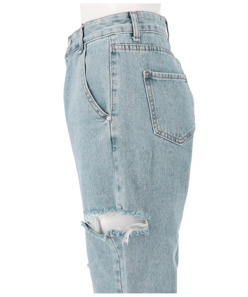 ANAP（アナップ）の「サイドカットデニムテーパードパンツ（デニムパンツ・レディース・ブルー・M/S）」の10枚目の写真