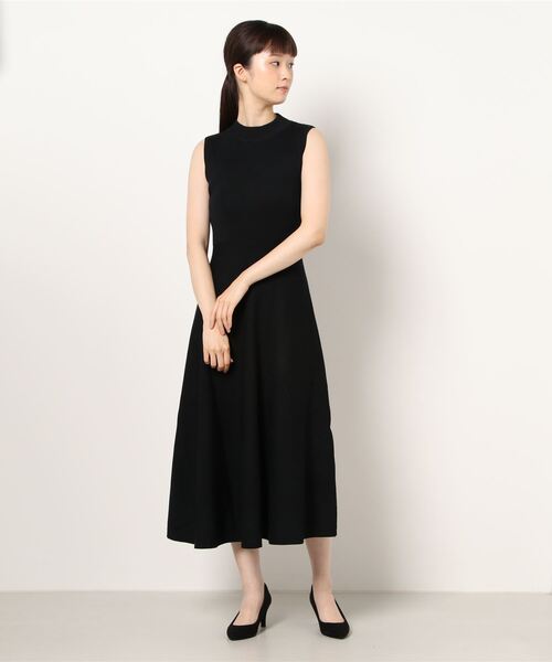 KOBE LETTUCE（コウベレタス）の「フィットアンドフレアノースリニットワンピース（ワンピース・レディース・ホワイト/ミント/ブラック/ブラウン系その他/ブルー系その他・FREE）」の11枚目の写真