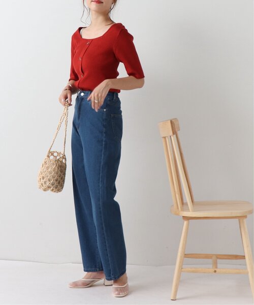 frames RAY CASSIN(フレームスレイカズン)の「デニムストレートパンツ(その他パンツ・レディース・インディゴブルー/ブルー・FREE)」の5枚目の写真