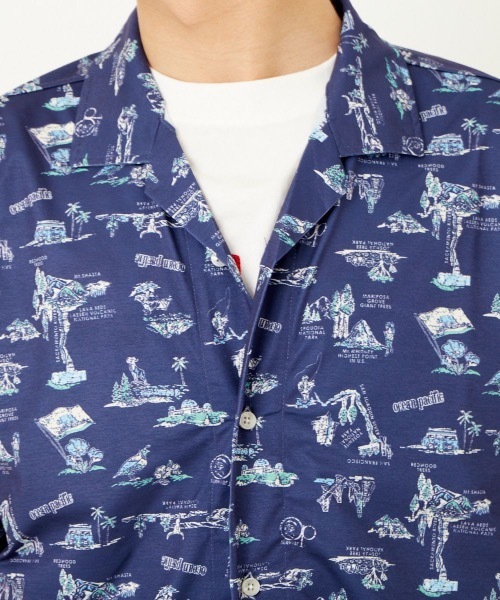 Ocean Pacific(オーシャンパシフィック)の「【OP / オーピー】メンズ半袖シャツ(シャツ/ブラウス・メンズ・ブラック/ネイビー/オフホワイト・X-LARGE/MEDIUM/LARGE)」の4枚目の写真