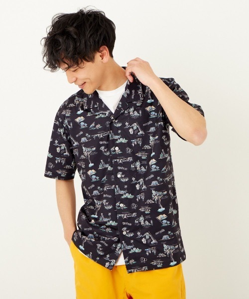 Ocean Pacific(オーシャンパシフィック)の「【OP / オーピー】メンズ半袖シャツ(シャツ/ブラウス・メンズ・ブラック/ネイビー/オフホワイト・X-LARGE/MEDIUM/LARGE)」の16枚目の写真
