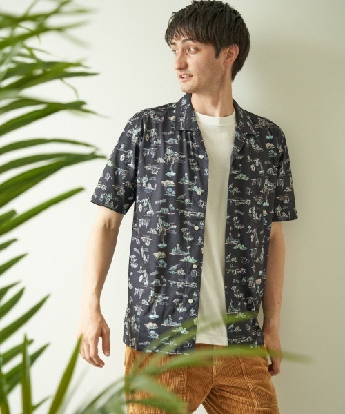 Ocean Pacific(オーシャンパシフィック)の「【OP / オーピー】メンズ半袖シャツ(シャツ/ブラウス・メンズ・ブラック/ネイビー/オフホワイト・X-LARGE/MEDIUM/LARGE)」の12枚目の写真