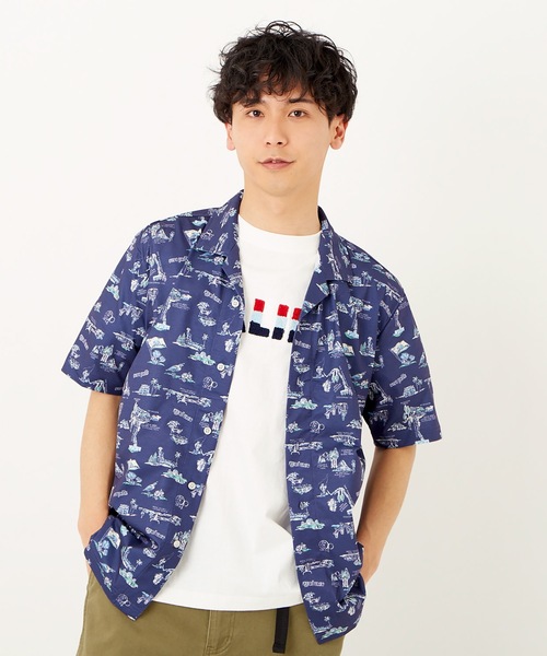 Ocean Pacific(オーシャンパシフィック)の「【OP / オーピー】メンズ半袖シャツ(シャツ/ブラウス・メンズ・ブラック/ネイビー/オフホワイト・X-LARGE/MEDIUM/LARGE)」の22枚目の写真