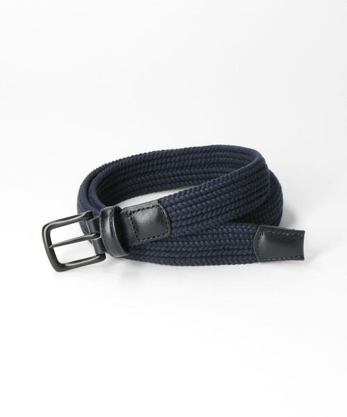 green label relaxing（グリーンレーベルリラクシング）の「ゴム メッシュ ソリッド ベルト（ベルト・メンズ・ダークブラウン/ブラック/ネイビー・MEDIUM/LARGE）」の3枚目の写真