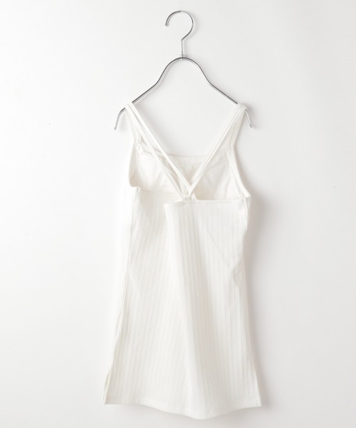 GLOBAL WORK（グローバルワーク）の「【AND YUA ANY】ファーストカップ付きキャミソール/952679（キャミソール・キッズ・ホワイト/ブラック・150cm/160cm）」の10枚目の写真