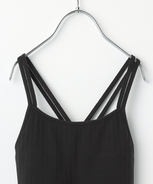 GLOBAL WORK（グローバルワーク）の「【AND YUA ANY】ファーストカップ付きキャミソール/952679（キャミソール・キッズ・ホワイト/ブラック・150cm/160cm）」の8枚目の写真