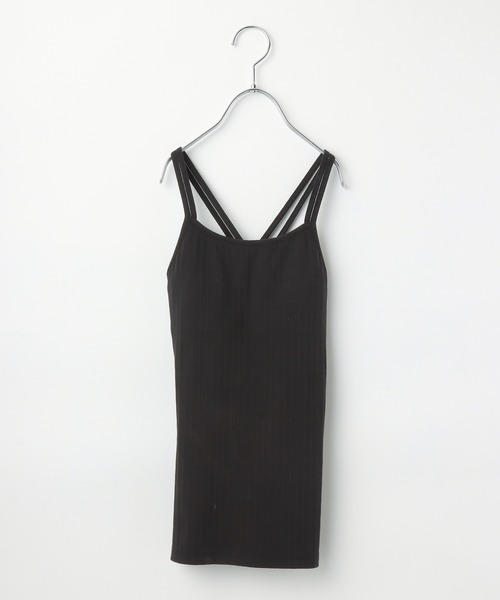 GLOBAL WORK（グローバルワーク）の「【AND YUA ANY】ファーストカップ付きキャミソール/952679（キャミソール・キッズ・ホワイト/ブラック・150cm/160cm）」の12枚目の写真