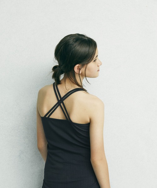 GLOBAL WORK（グローバルワーク）の「【AND YUA ANY】ファーストカップ付きキャミソール/952679（キャミソール・キッズ・ホワイト/ブラック・150cm/160cm）」の13枚目の写真