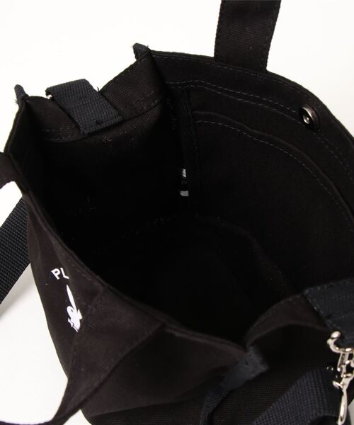 E-COME(イーカム)の「キャンバス ミニショルダーバッグ(ショルダーバッグ・レディース・ホワイト系/ブラック系/アイボリー/ブラック・FREE)」の7枚目の写真