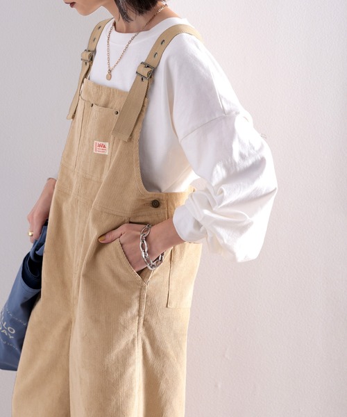 Java(ジャバ)の「《Javaジャバコラボ》ゆるっと楽ちん。大人が着るコーデュロイサロペットパンツ(サロペット/オーバーオール・レディース・ブラック/ベージュ・MEDIUM/LARGE/X-LARGE)」の10枚目の写真