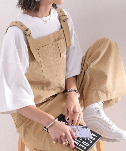 Java(ジャバ)の「《Javaジャバコラボ》ゆるっと楽ちん。大人が着るコーデュロイサロペットパンツ(サロペット/オーバーオール・レディース・ブラック/ベージュ・MEDIUM/LARGE/X-LARGE)」の13枚目の写真