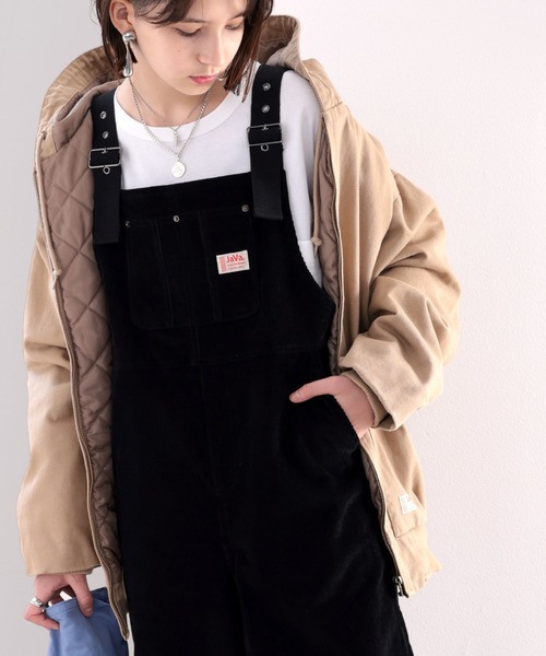 Java(ジャバ)の「《Javaジャバコラボ》ゆるっと楽ちん。大人が着るコーデュロイサロペットパンツ(サロペット/オーバーオール・レディース・ブラック/ベージュ・MEDIUM/LARGE/X-LARGE)」の14枚目の写真