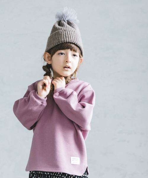 pairmanon(ペアマノン)の「【毛玉知らずのOriginalフェイスコットン100】裏起毛ユニセックス無地長袖トレーナー(スウェット・キッズ・ライトグレー/ブラック/カーキ/ピンク/アイボリー/ミント/モカ/ラベンダー/ダークブルー/グレイッシュベージュ/チャコール/ブルー系その他3・90/100/110/120/130/140/150)」の11枚目の写真