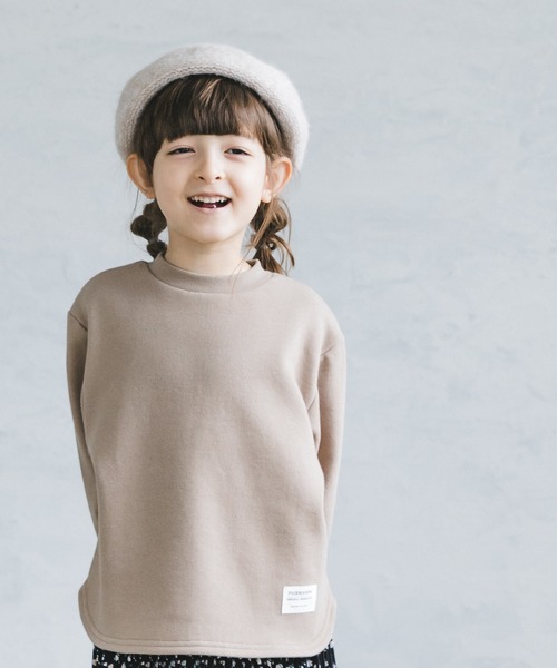 pairmanon(ペアマノン)の「【毛玉知らずのOriginalフェイスコットン100】裏起毛ユニセックス無地長袖トレーナー(スウェット・キッズ・ライトグレー/ブラック/カーキ/ピンク/アイボリー/ミント/モカ/ラベンダー/ダークブルー/グレイッシュベージュ/チャコール/ブルー系その他3・90/100/110/120/130/140/150)」の7枚目の写真