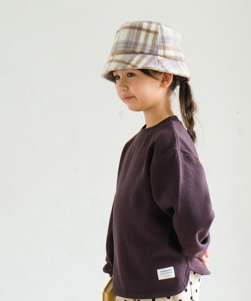 pairmanon(ペアマノン)の「【毛玉知らずのOriginalフェイスコットン100】裏起毛ユニセックス無地長袖トレーナー(スウェット・キッズ・ライトグレー/ブラック/カーキ/ピンク/アイボリー/ミント/モカ/ラベンダー/ダークブルー/グレイッシュベージュ/チャコール/ブルー系その他3・90/100/110/120/130/140/150)」の3枚目の写真