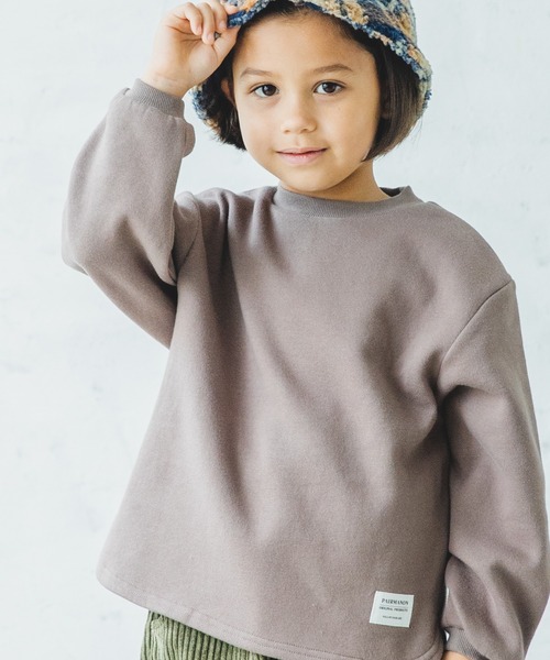 pairmanon(ペアマノン)の「【毛玉知らずのOriginalフェイスコットン100】裏起毛ユニセックス無地長袖トレーナー(スウェット・キッズ・ライトグレー/ブラック/カーキ/ピンク/アイボリー/ミント/モカ/ラベンダー/ダークブルー/グレイッシュベージュ/チャコール/ブルー系その他3・90/100/110/120/130/140/150)」の6枚目の写真