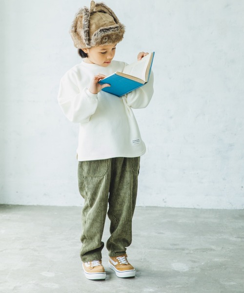 pairmanon(ペアマノン)の「【毛玉知らずのOriginalフェイスコットン100】裏起毛ユニセックス無地長袖トレーナー(スウェット・キッズ・ライトグレー/ブラック/カーキ/ピンク/アイボリー/ミント/モカ/ラベンダー/ダークブルー/グレイッシュベージュ/チャコール/ブルー系その他3・90/100/110/120/130/140/150)」の21枚目の写真