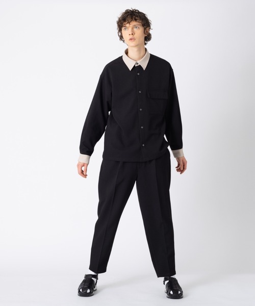 MYSELF ABAHOUSE（マイセルフアバハウス）の「【MYSELF ABAHOUSE】セットアップ対応 アムンゼン ワンタックイージーパンツ（スラックス・メンズ・アイボリー/チャコールグレー/キャメル/ダークグリーン/ブラック・46/48）」の7枚目の写真