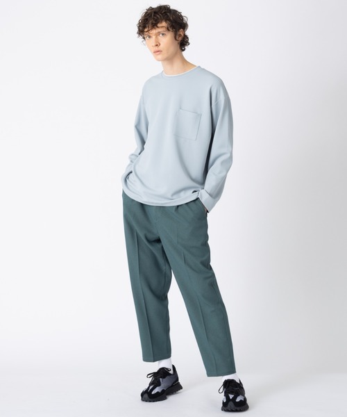 MYSELF ABAHOUSE（マイセルフアバハウス）の「【MYSELF ABAHOUSE】セットアップ対応 アムンゼン ワンタックイージーパンツ（スラックス・メンズ・アイボリー/チャコールグレー/キャメル/ダークグリーン/ブラック・46/48）」の10枚目の写真