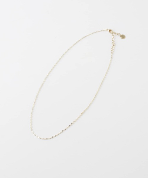 URBAN RESEARCH DOORS（アーバンリサーチドアーズ）の「カットエクレアチェーンショートネックレス（ネックレス・レディース・シルバー/ゴールド・ONE）」の6枚目の写真