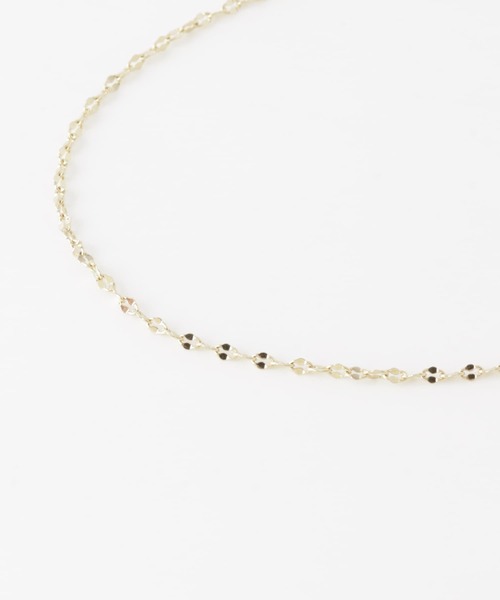 URBAN RESEARCH DOORS（アーバンリサーチドアーズ）の「カットエクレアチェーンショートネックレス（ネックレス・レディース・シルバー/ゴールド・ONE）」の3枚目の写真