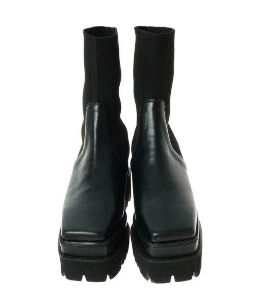 EVRIS(エヴリス)の「スクエアトゥショートブーツ(ブーツ・レディース・ブラウン/ブラック・SMALL/MEDIUM/LARGE)」の13枚目の写真