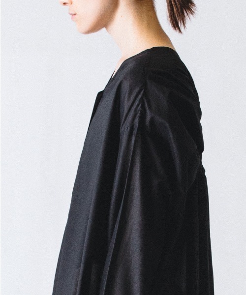 セール】mizuiro ind バスケットパターンバックヨークワンピース