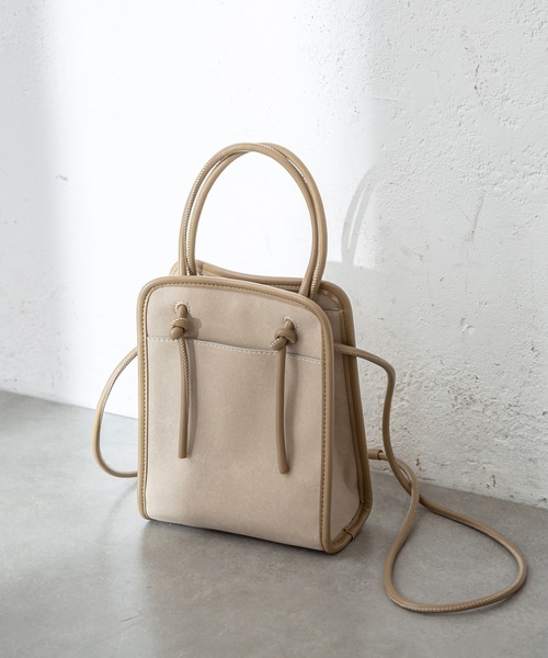 mystic（ミスティック）の「パイピングミニショルダーBAG（ショルダーバッグ・レディース・ブラック/ベージュ/ピンク・ONE SIZE）」の3枚目の写真