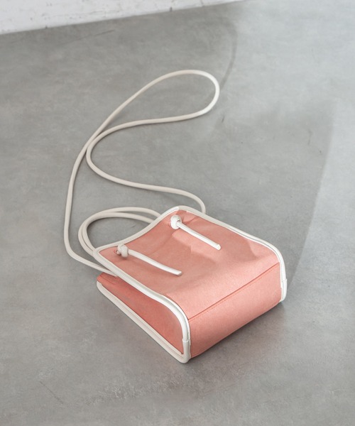 mystic（ミスティック）の「パイピングミニショルダーBAG（ショルダーバッグ・レディース・ブラック/ベージュ/ピンク・ONE SIZE）」の12枚目の写真