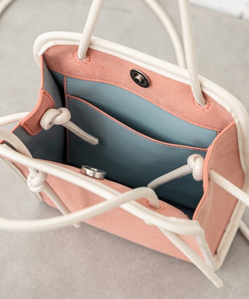 mystic（ミスティック）の「パイピングミニショルダーBAG（ショルダーバッグ・レディース・ブラック/ベージュ/ピンク・ONE SIZE）」の10枚目の写真