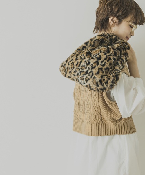 URBAN RESEARCH（アーバンリサーチ）の「ファーミニバッグ（トートバッグ・レディース・アニマル/アイボリー/ブルー系その他・-）」の6枚目の写真