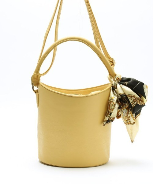 Simplicite（サンプリシテ）の「バケツガタスカーフ付きショルダーバッグ（ショルダーバッグ・レディース・ブラック・FREE）」の17枚目の写真