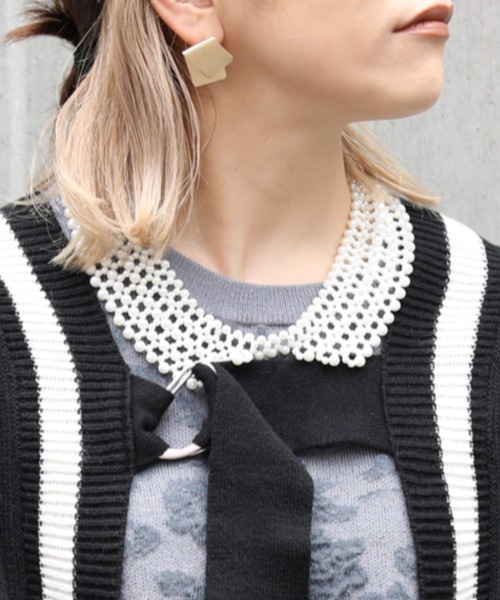 ap retro（アプレトロ）の「パールつけ襟ネックレス（ネックレス・レディース・A/B/C/D・FREE）」の3枚目の写真