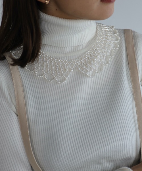ap retro（アプレトロ）の「パールつけ襟ネックレス（ネックレス・レディース・A/B/C/D・FREE）」の2枚目の写真