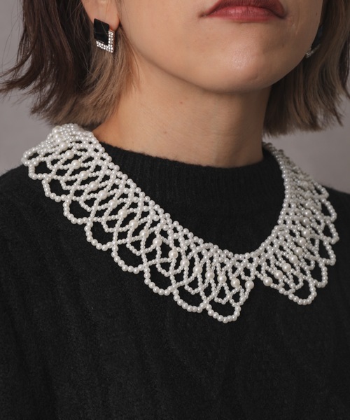 ap retro（アプレトロ）の「パールつけ襟ネックレス（ネックレス・レディース・A/B/C/D・FREE）」の20枚目の写真