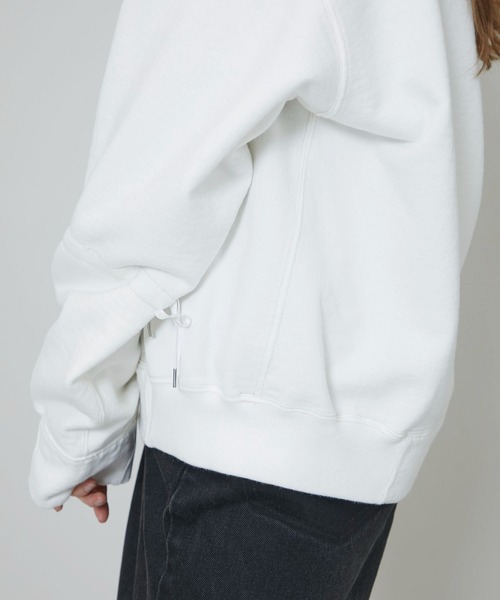FILL THE BILL（フィルザビル）の「【FILL THE BILL(フィルザビル)】ヘビーコットンタートルスウェット/HEAVY COTTON TURTLE SWEAT（スウェット・レディース・ホワイト/グレー・1）」の11枚目の写真
