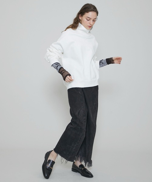 FILL THE BILL（フィルザビル）の「【FILL THE BILL(フィルザビル)】ヘビーコットンタートルスウェット/HEAVY COTTON TURTLE SWEAT（スウェット・レディース・ホワイト/グレー・1）」の16枚目の写真