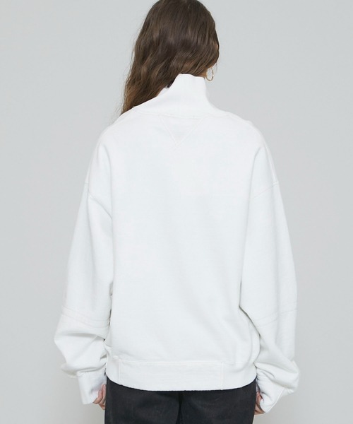 FILL THE BILL（フィルザビル）の「【FILL THE BILL(フィルザビル)】ヘビーコットンタートルスウェット/HEAVY COTTON TURTLE SWEAT（スウェット・レディース・ホワイト/グレー・1）」の7枚目の写真