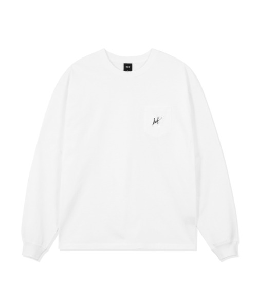 HUF（ハフ）の「SCRIPT POCKET L/S TEE / HUF ロングスリーブTシャツ（Tシャツ/カットソー・メンズ・ホワイト/ブラック/ブラウン系その他/ブルー系その他・SMALL/MEDIUM/LARGE/X-LARGE/XX-LARGE）」の12枚目の写真
