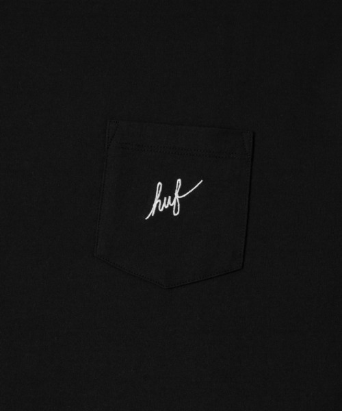 HUF（ハフ）の「SCRIPT POCKET L/S TEE / HUF ロングスリーブTシャツ（Tシャツ/カットソー・メンズ・ホワイト/ブラック/ブラウン系その他/ブルー系その他・SMALL/MEDIUM/LARGE/X-LARGE/XX-LARGE）」の13枚目の写真
