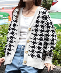 BeAMS DOT | 【WEB限定】BeAMS DOT / アソート柄 ビッグカーディガン(カーディガン/ボレロ)