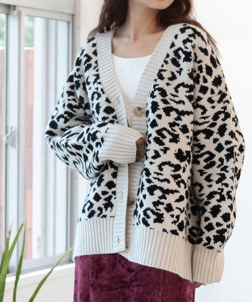 BeAMS DOT(ビームスドット)の「【WEB限定】BeAMS DOT / アソート柄 ビッグカーディガン(カーディガン/ボレロ・レディース・その他/レオパード・FREE)」の7枚目の写真