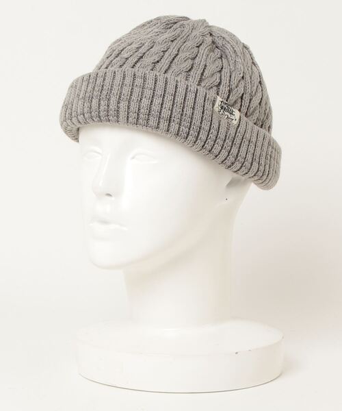 Sense of Grace(センスオブグレース)の「ROLL WATCH STAMP ケーブル編み ロールワッチ(ニットキャップ/ビーニー・メンズ・ブラック/ブラウン/グレー/イエロー/オレンジ・FREE)」の7枚目の写真