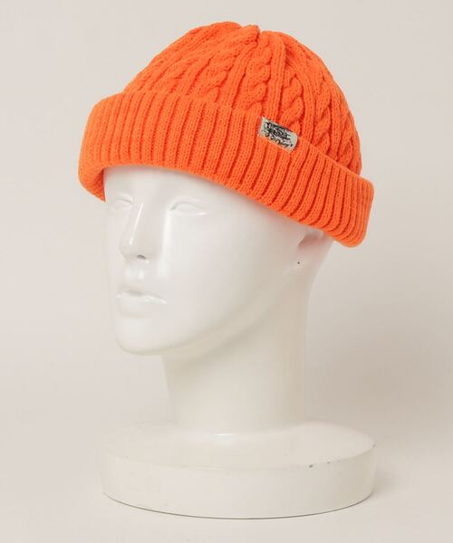 Sense of Grace(センスオブグレース)の「ROLL WATCH STAMP ケーブル編み ロールワッチ(ニットキャップ/ビーニー・メンズ・ブラック/ブラウン/グレー/イエロー/オレンジ・FREE)」の10枚目の写真