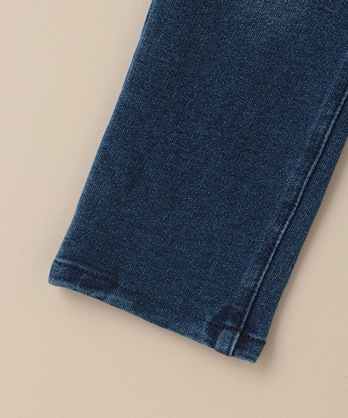 Love&Peace&Money（ラブアンドピースアンドマネー）の「GIRLSニットデニムロングストレッチパンツ（デニムパンツ・キッズ・ネイビー・110cm/90cm/80ｃｍ/120cm/100cm/130cm）」の5枚目の写真